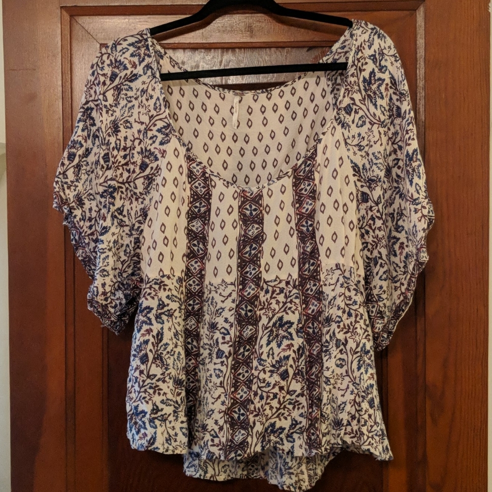 Free People Boho flowy top